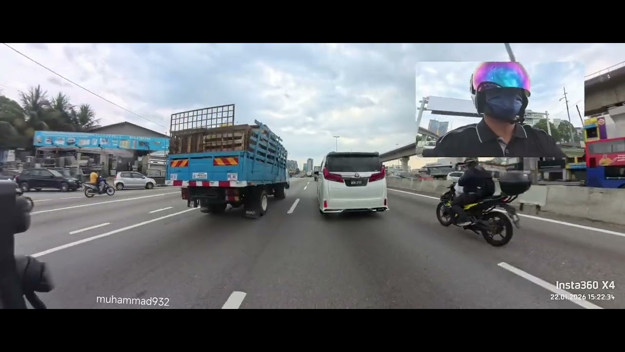 Insta360 X4 | Honda Vario 160 | 22/01/2026 #1 | Ke Cyberjaya