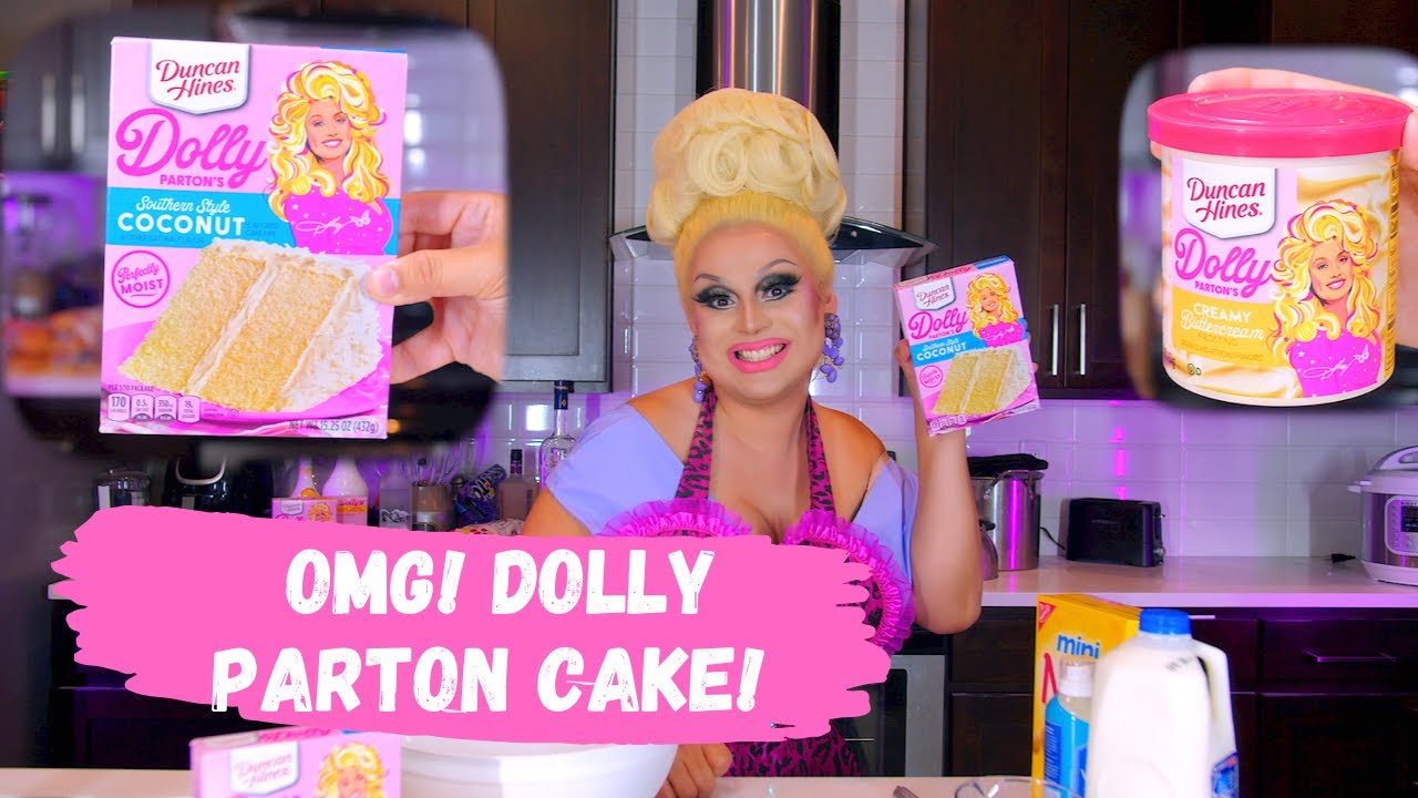 BAKING A DOLLY PARTON CAKE BY DUNCAN HINES