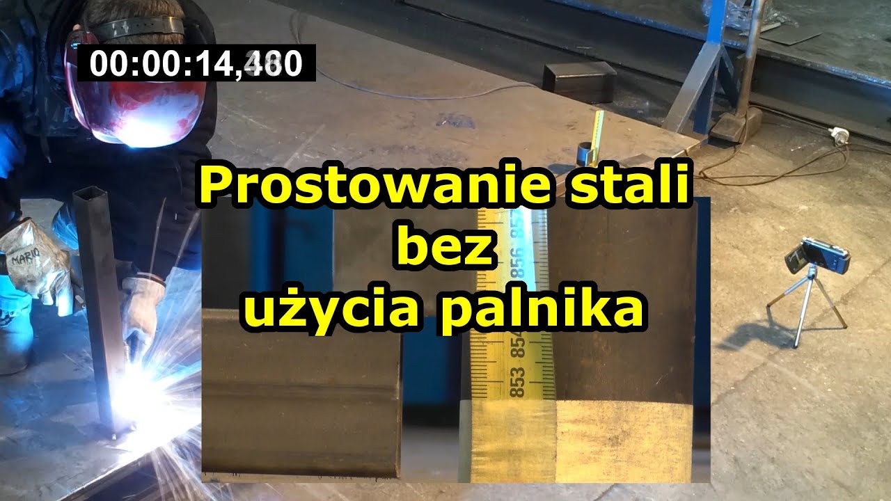 Prostowanie konstrukcji stalowych bez użycia palnika.