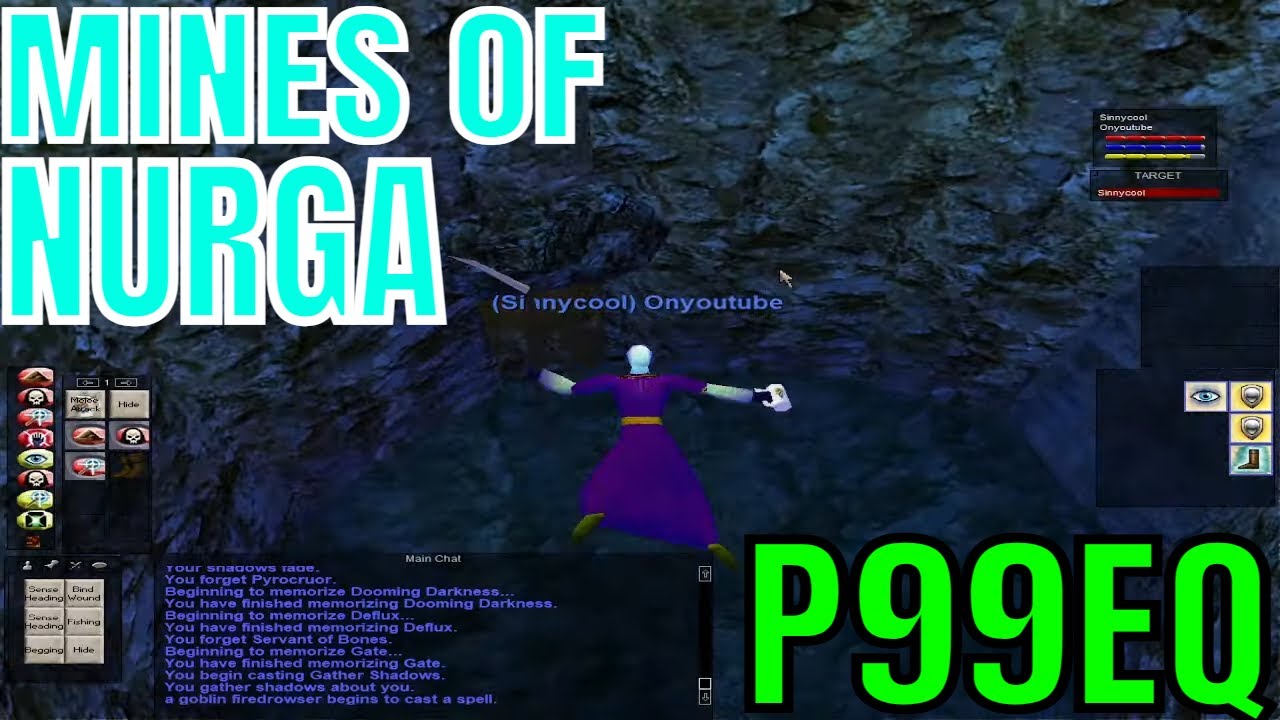 Dungeon crawling the MINES OF NURGA / EVERQUEST P99 (Project 1999) green / Exploring Kunark Part 11