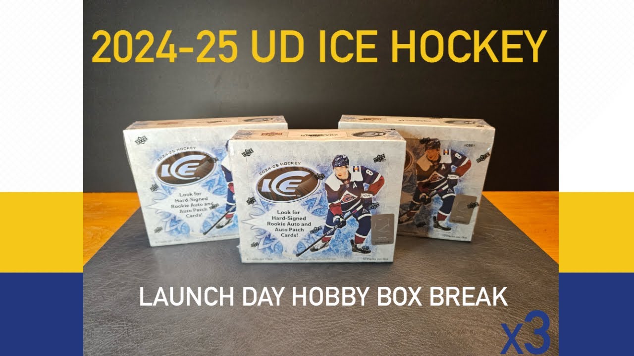 UD Ice Hockey 2024-25 - Launch Day Hobby Box Break! (x3)