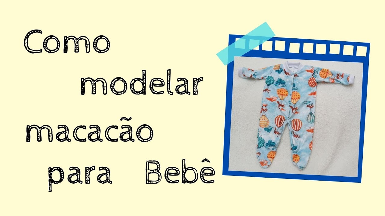 Como modelar macacão de bebê passo a passo
