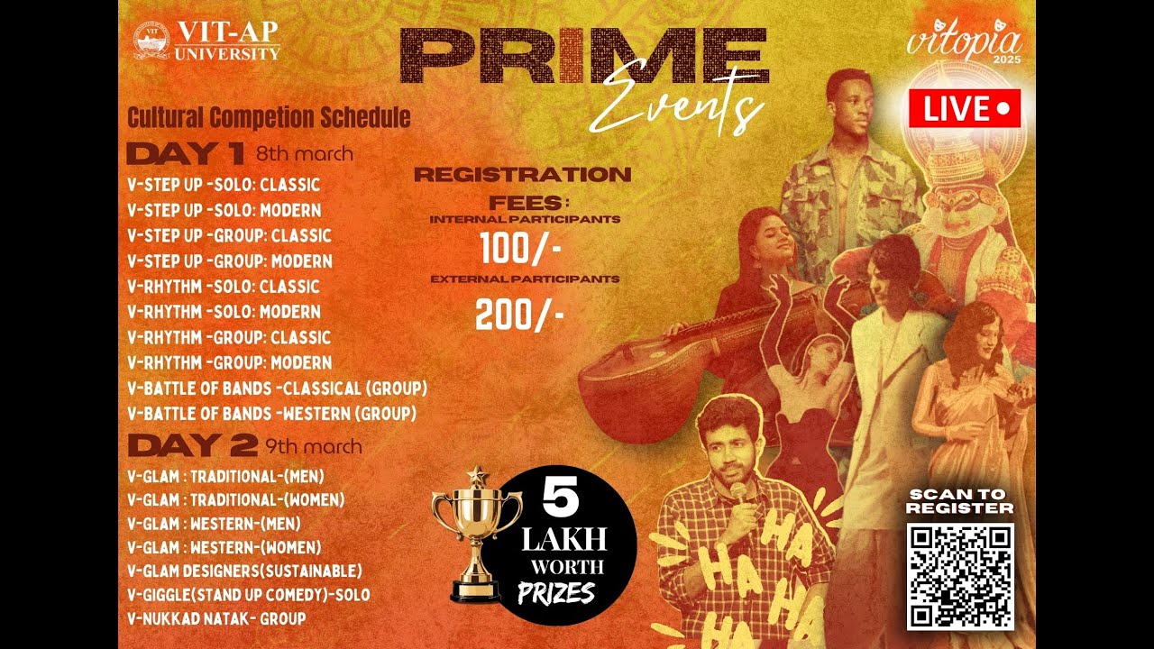 VITOPIA 2025 | VIT - AP | V-STEP UP | Prime Events | March 8th