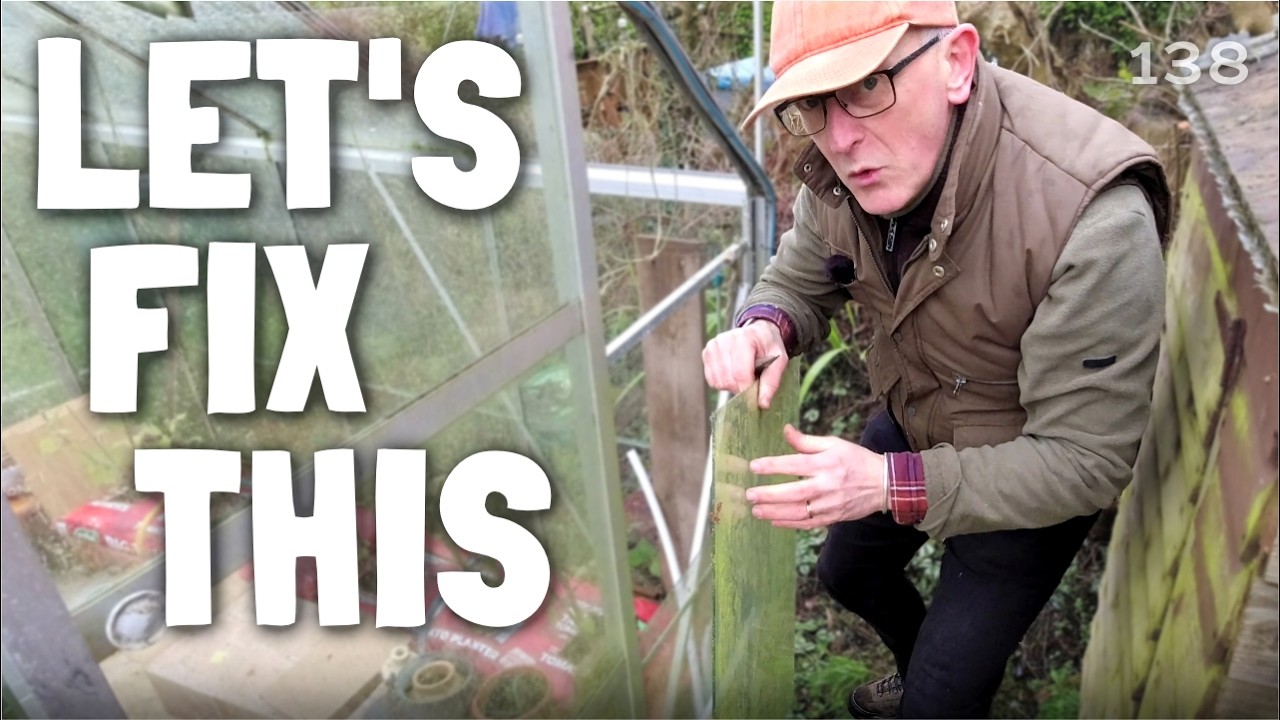 Beautiful day, so much done on my allotment + cheap greenhouse glass HACK!