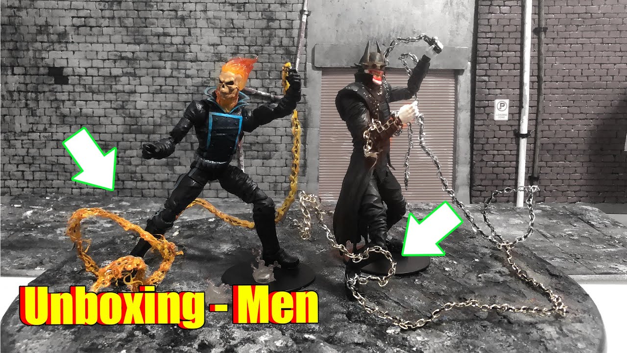 Como hacer una cadena con y sin llamas de fuego para tus figuras de acción | Ghost Rider Marvel |