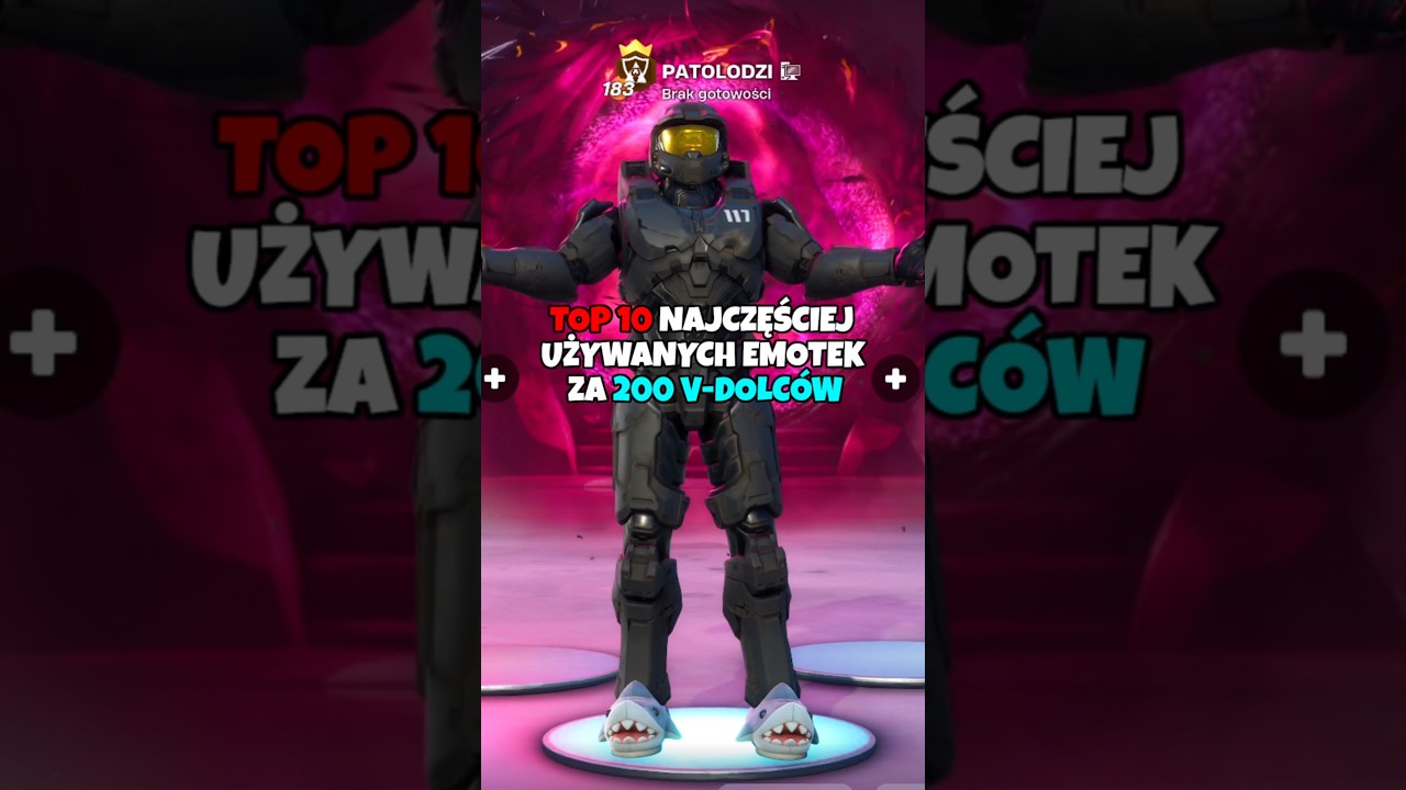 TOP 10 NAJCZĘŚCIEJ UŻYWANYCH EMOTEK ZA 200 V-DOLC&Oacute;W W FORTNITE! #fortnite
