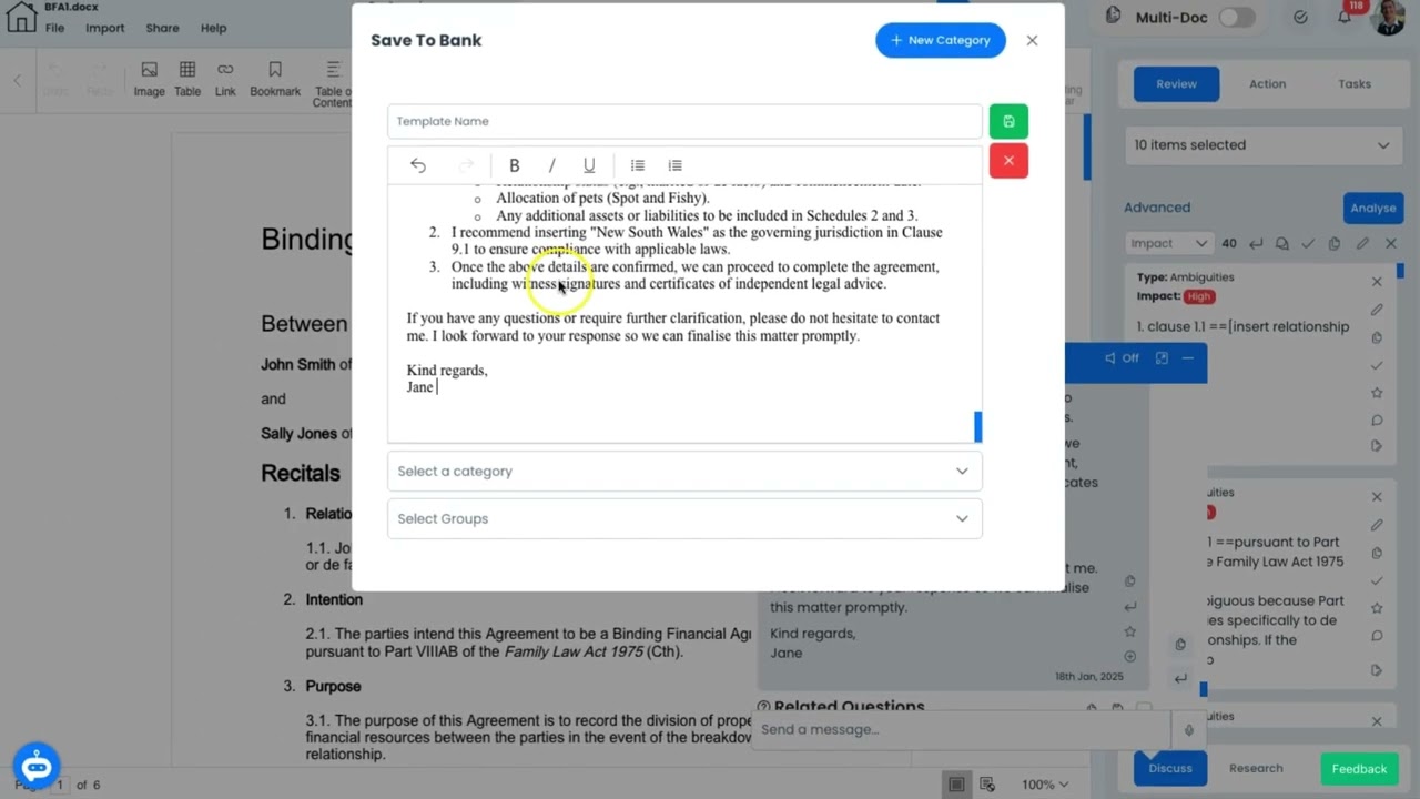 Add to knowledge bank from chats