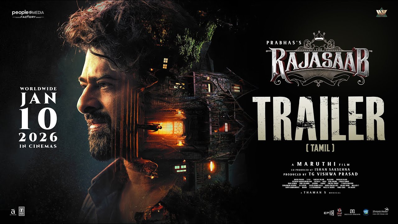 The Raja Saab Tamil Trailer | Prabhas | Maruthi | Thaman S | TG Vishwa Prasad | Jan 10 2026