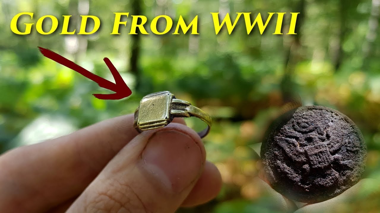 Metal Detecting WW2 - Found a Soldiers GOLDEN RING And BRACELET!  Amazing WWII Relics!