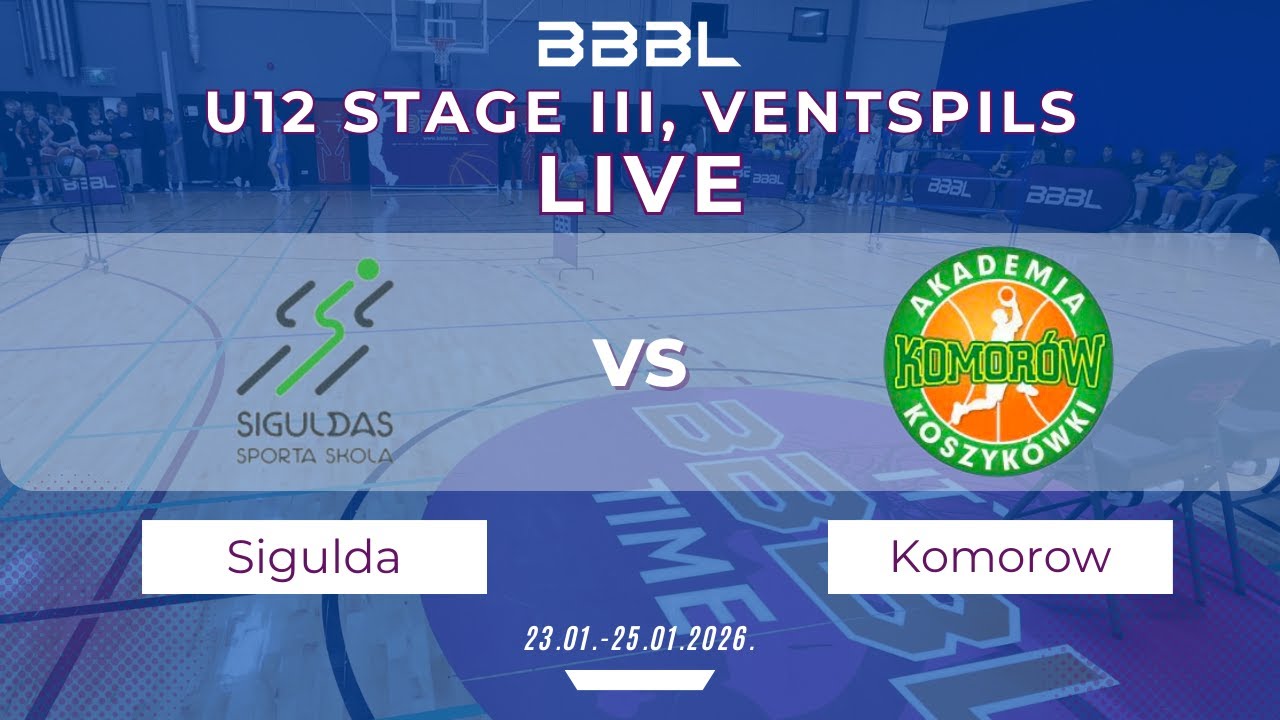 AK Komorow 2014 vs Sigulda 2014 | BBBL U12 | Stage III