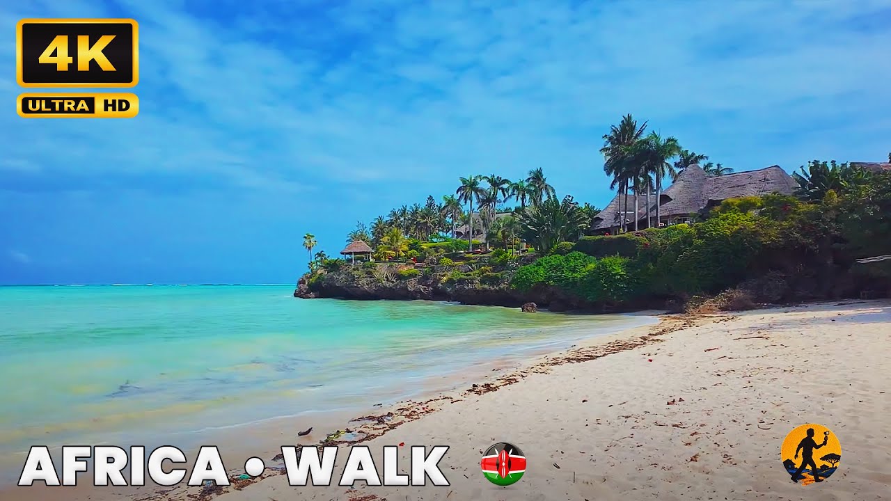 SHELLY BEACH Road Walking Tour 🇰🇪 | Coastal Life in Likoni Mombasa 4K UHD