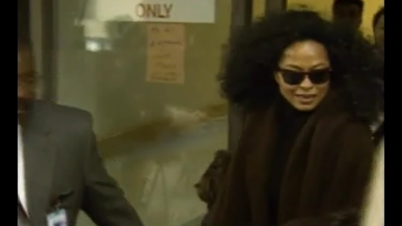 Diana Ross visiting Michael Jackson in the hospital 1995 High Definition