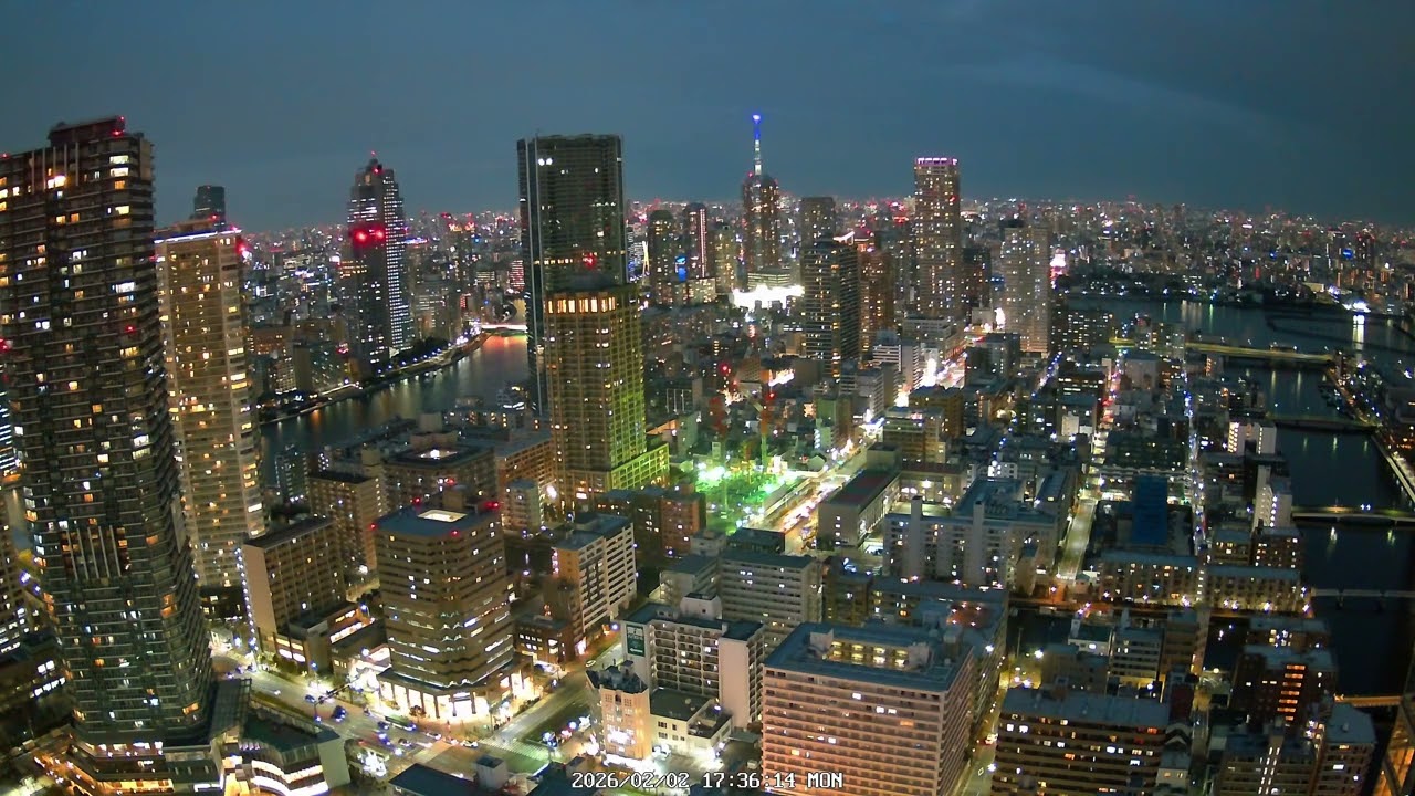 Tokyo East View 4K | Skytree & Sumida River | Archive 2026-02-02