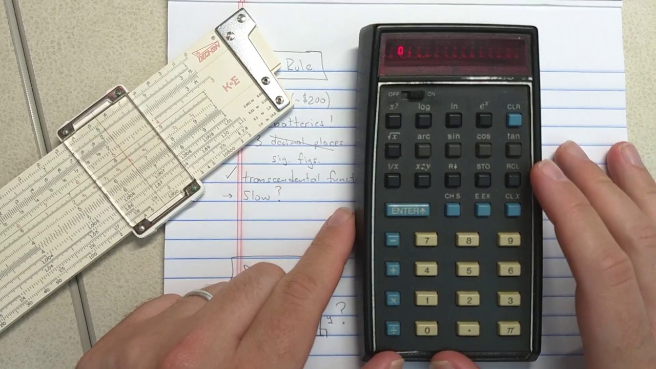 Slide Rule vs Calculator Showdown: Decilon & HP-35