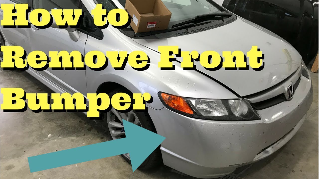 Honda Civic Front Bumper Removal How to Remove Replace Install 2006 2007 2008 2009 2010 2011