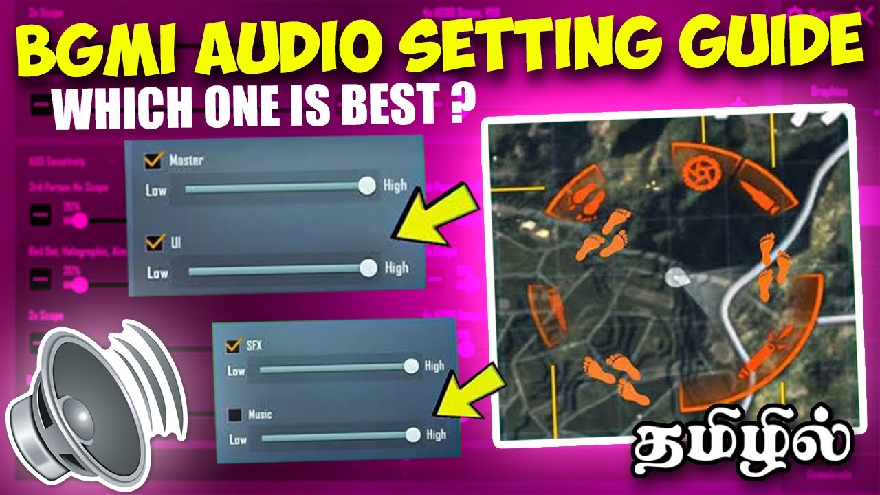 How To Increase Footsteps Sound In  Bgmi Tamil | BGMI Audio Setting Full Guide in Tamil 2023