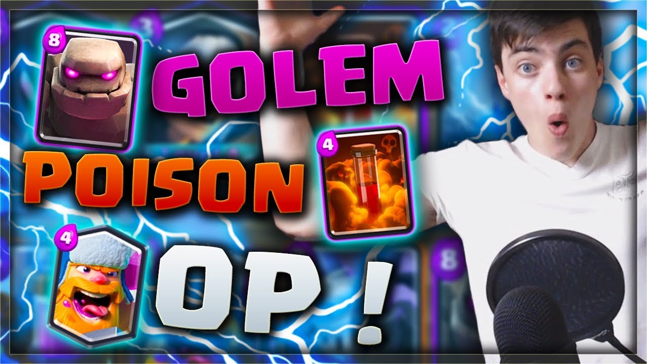 GOLEM LUMBERJACK POISON OP!?! EASY 12-0 Grand Challenge With This New Golem Deck