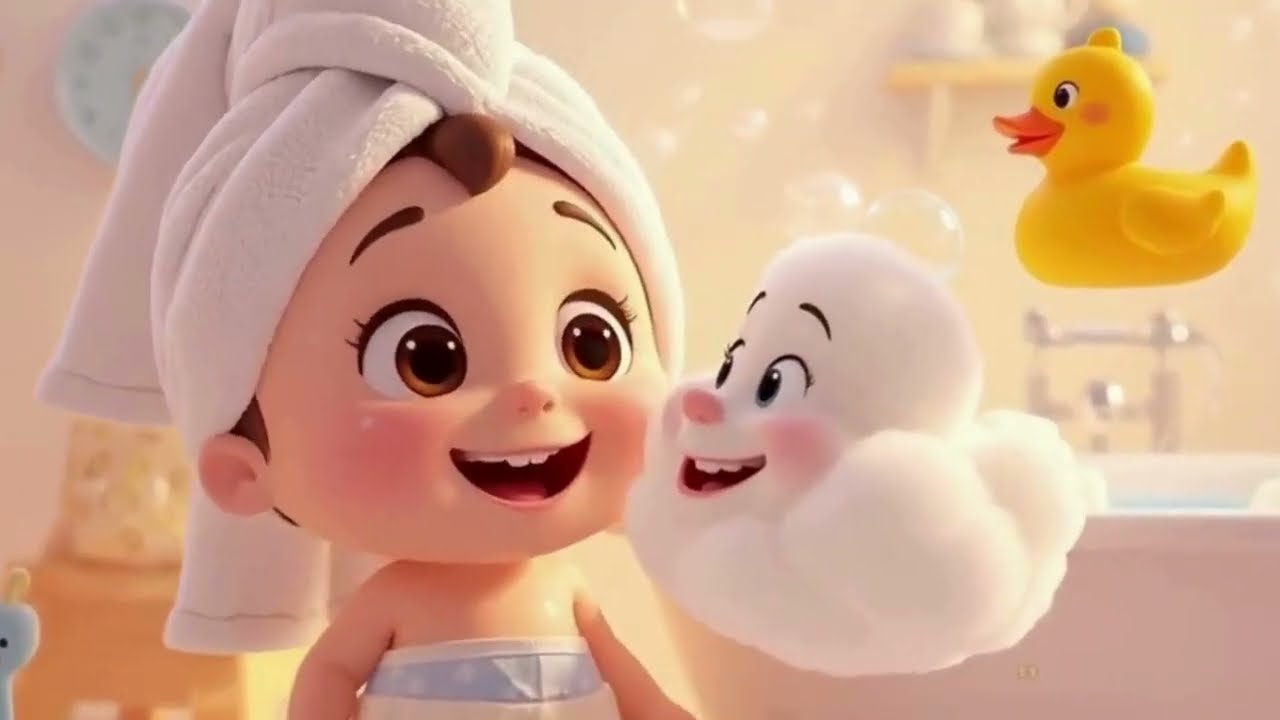 KIDS ZONE (Bath Time Song for Kids | Fun Bubbles & Splashing | Nursery Rhymes for Toddlers)