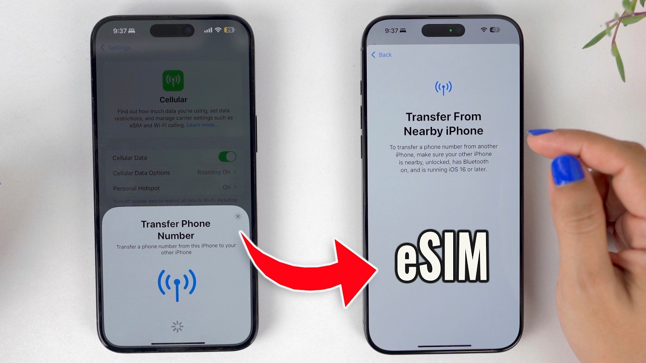 Como Transferir eSIM de un iPhone a otro: Paso a Paso 🪴 Mi Experiencia Completa 📱
