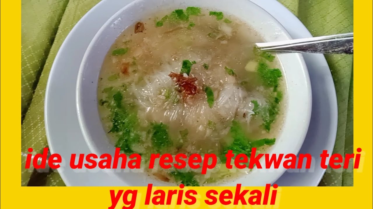 Resep tekwan tanpa ikan| pakai teri enak nya seperti tekwan ikan