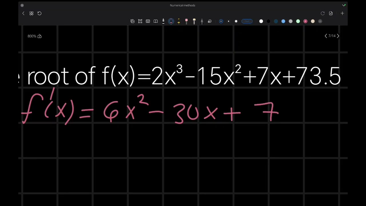 Single nonlinear equation (Open method pt1 ( simple fixed point+ NR ))