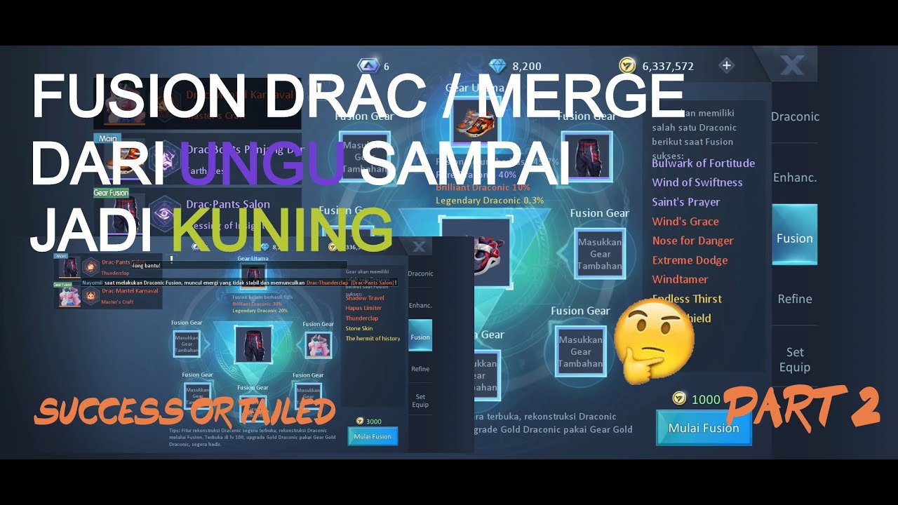 Dragon raja SEA - Drac Fusion / Merge (success or failed) part 2!!
