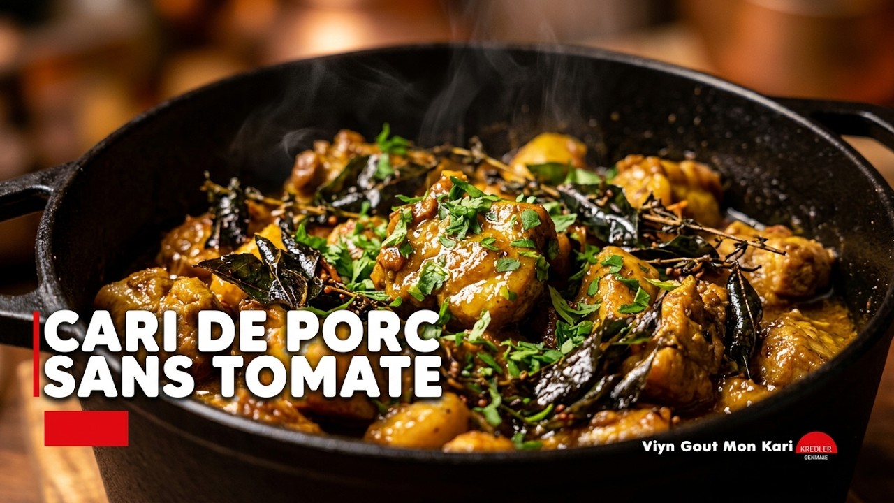 D&eacute;licieux cari de porc : une recette cr&eacute;ole sans tomate, pr&ecirc;te en un clin d'&oelig;il !