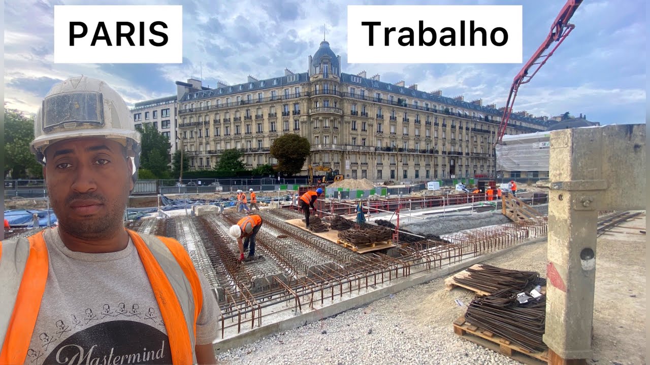 TRABALHO NA OBRA EM PARIS COLOCAR BETÃO(concreto)NA CONSTRUÇÃO CIVIL EM PARIS