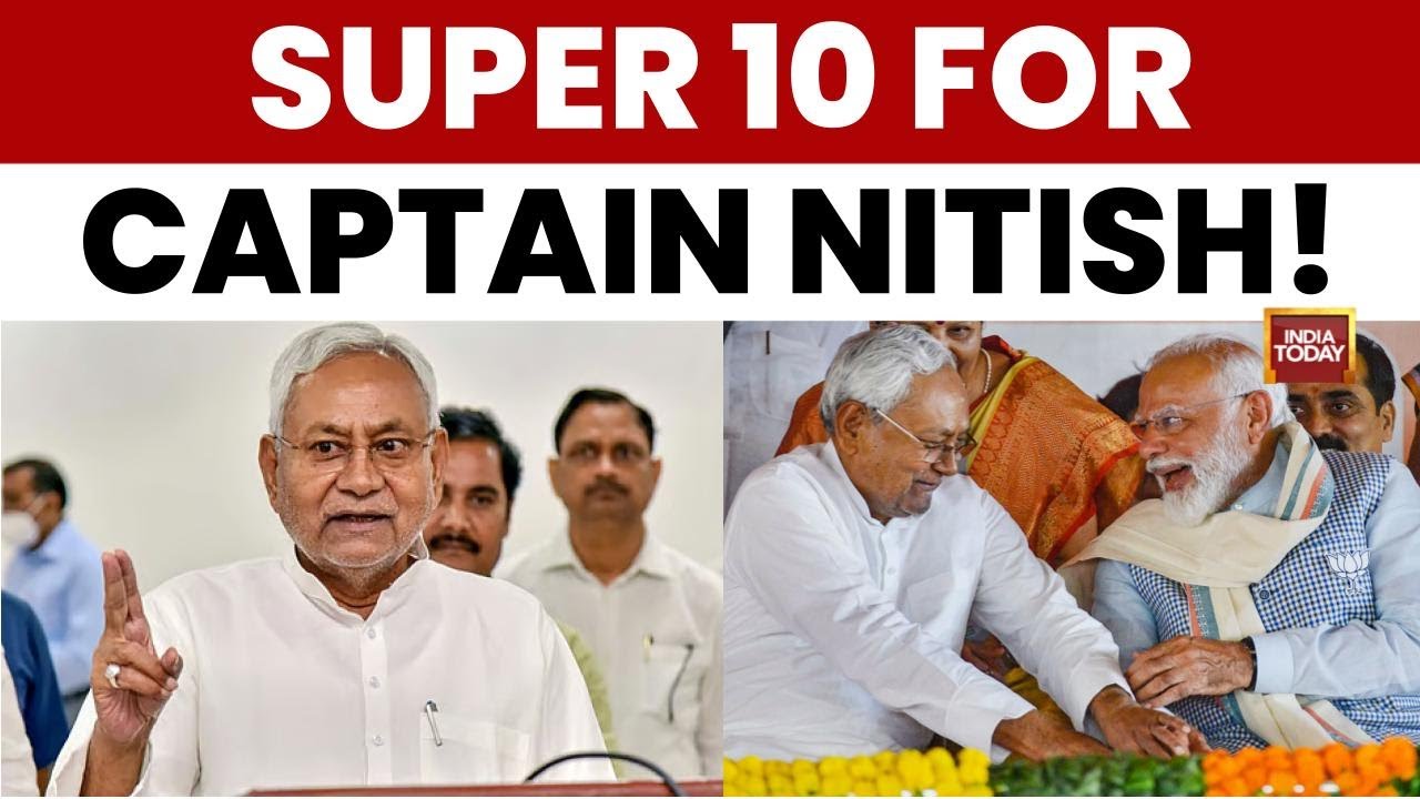 Nitish Kumar Takes Oath as Bihar CM for Record 10th Time in Grand NDA Show of Strength | India Today