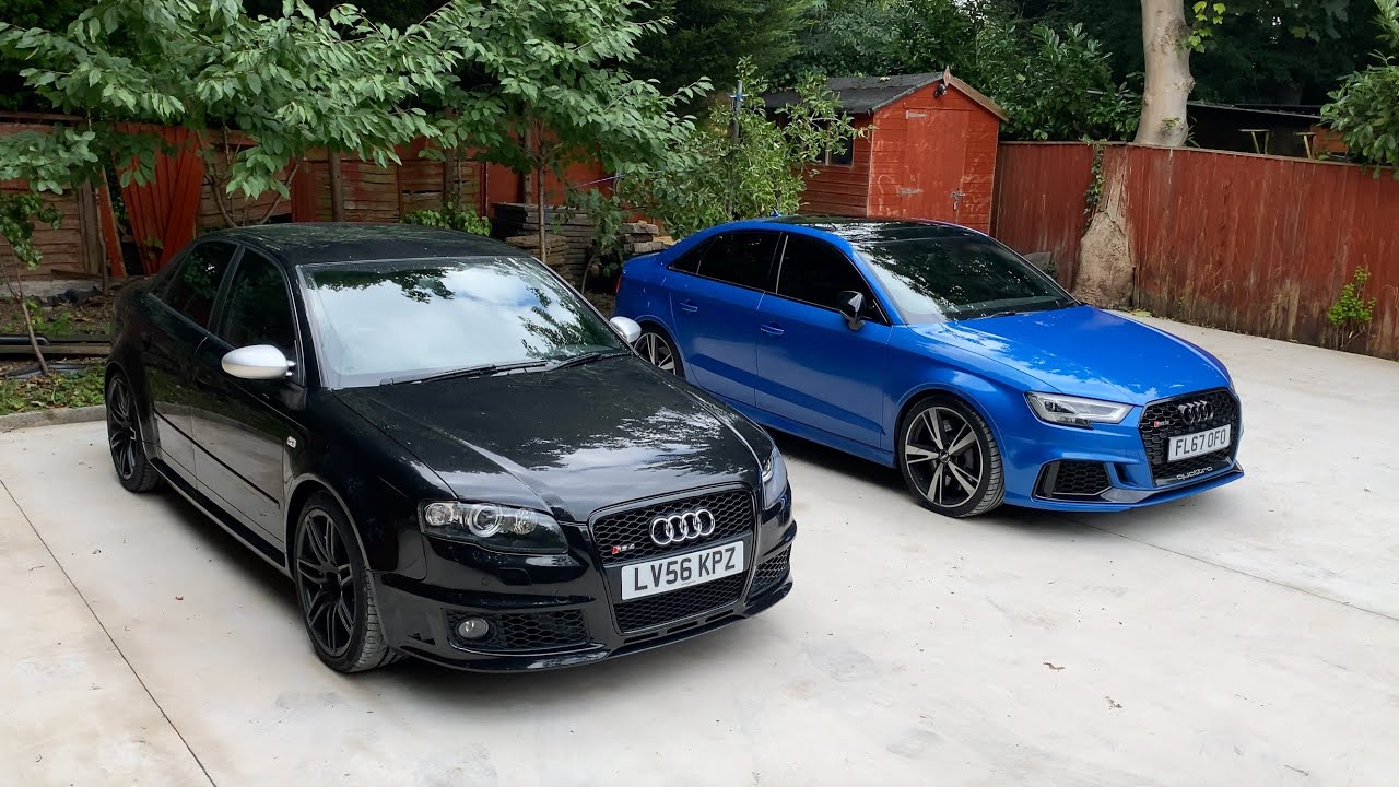 Audi RS4 B7 vs RS3! How Similar are they to DRIVE?