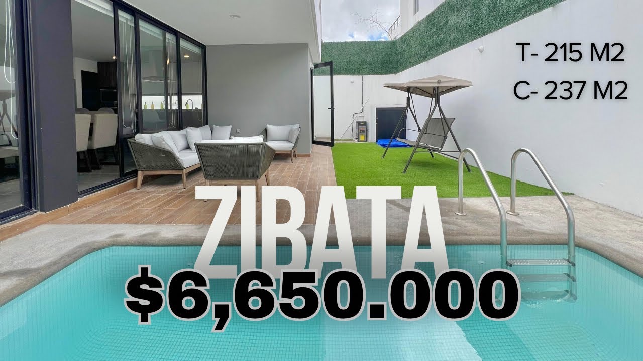 Casa con Alberca y Roof Top en Zibata Querétaro, además dobles alturas y acabados de primera!!