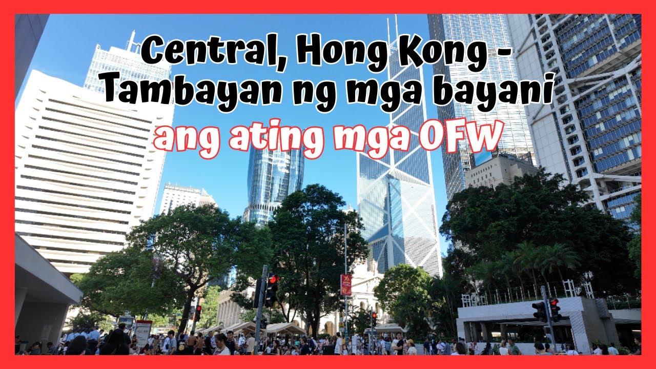 BEAUTIFUL SUNDAY. WE MET SOME OFWs AT CENTRAL, HONG KONG. SILA ANG MGA BAYANI NG PILIPINAS