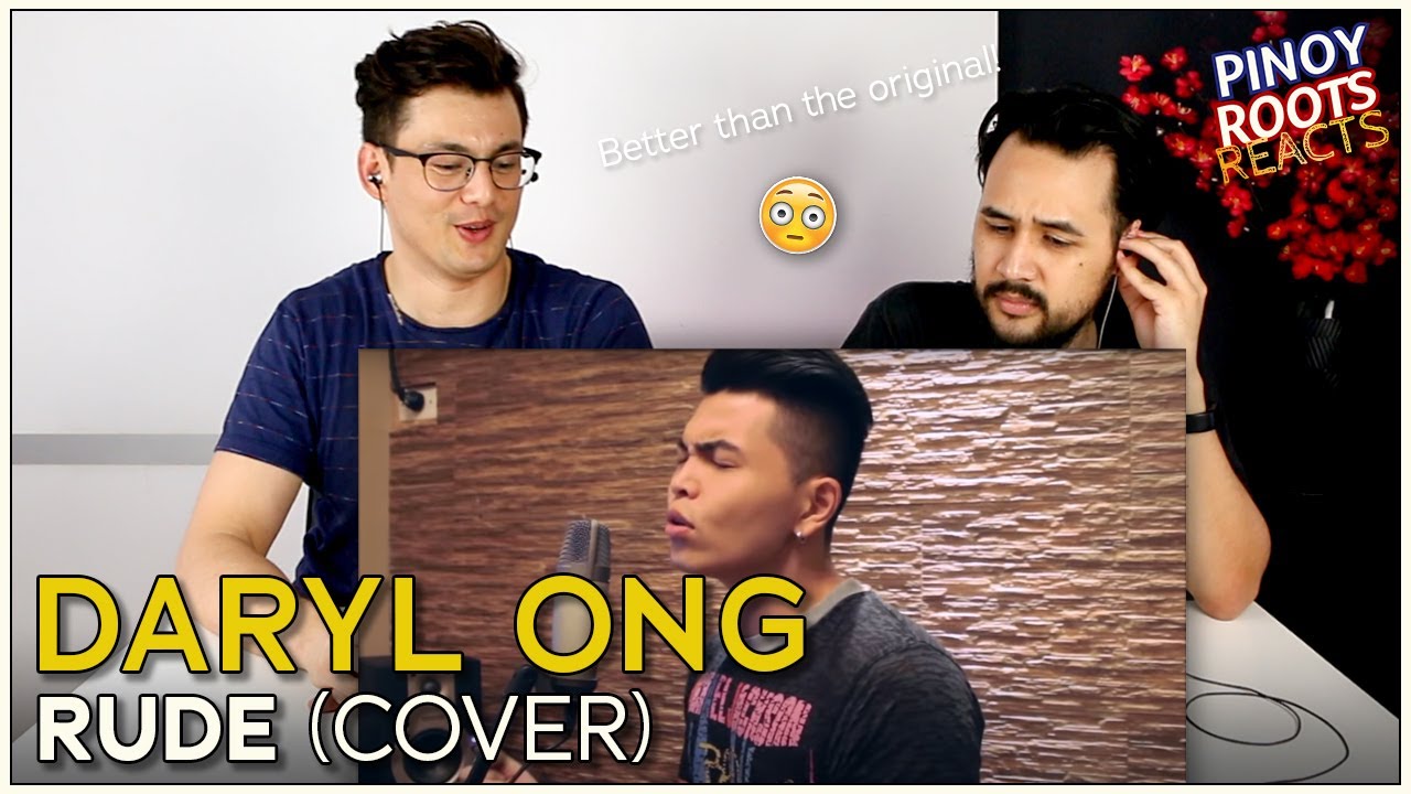 Daryl Ong cover of Rude (by Magic) | Reaction (Totally Different)