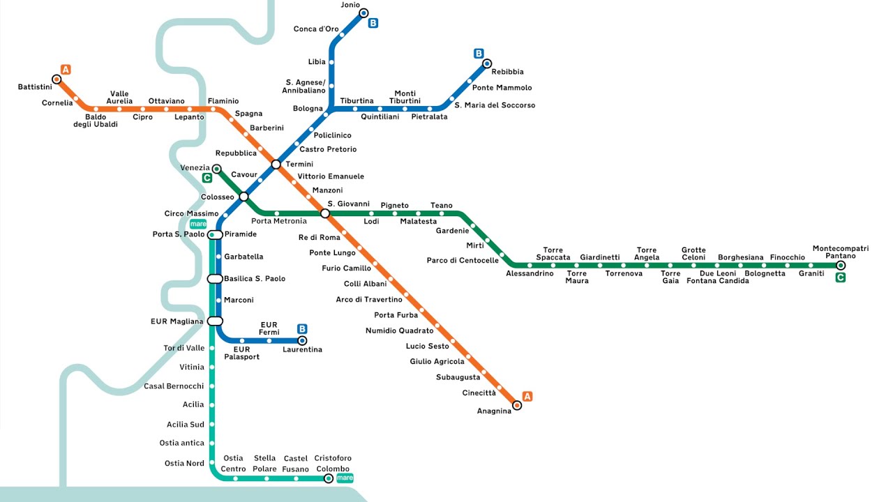 Timelapse metropolitana di Roma (ATAC + COTRAL)