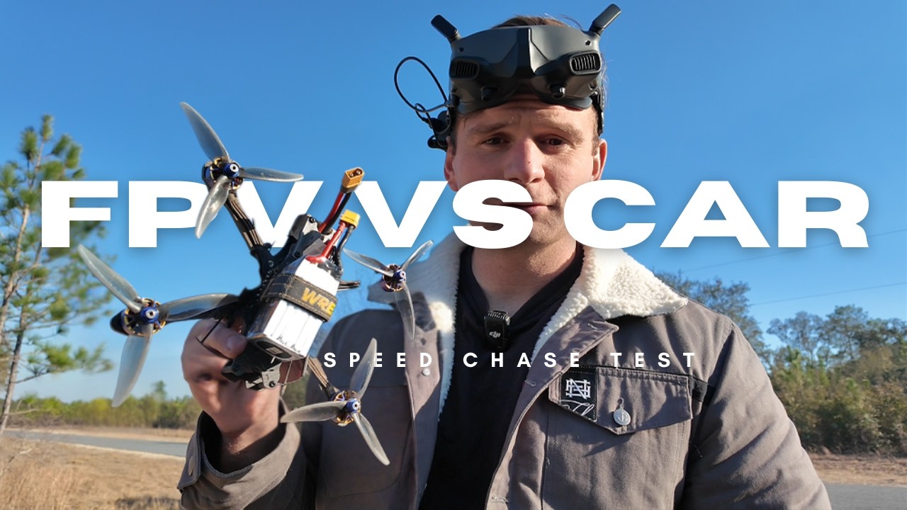 FPV VS CAR Speed Chase Test