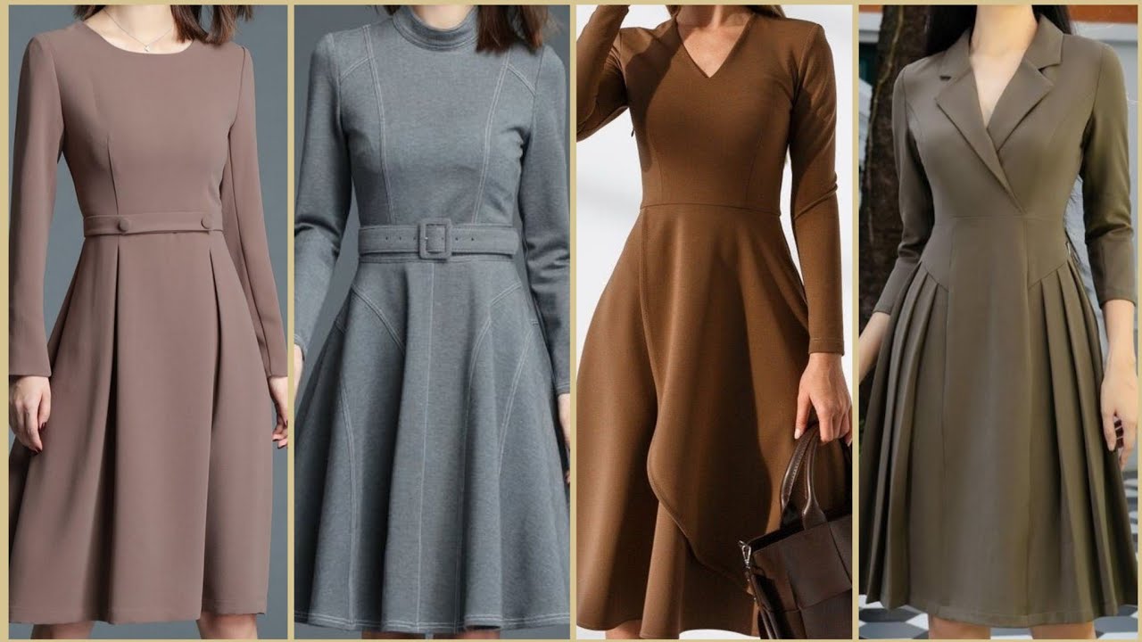Work outfit - Plain skater dresses 2022