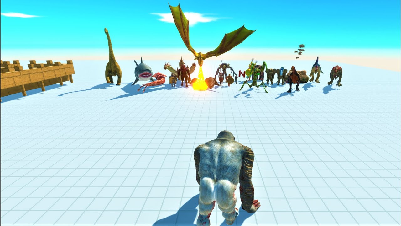 old goro vs every boss and mini boss factions Animal Revolt Battle Simulator