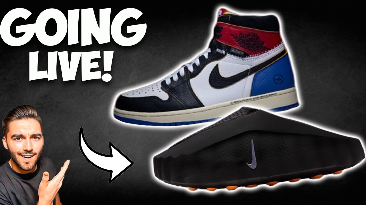 GOING LIVE NOW! NIKE MIND 001 SLIDES & UNION X FRAGMENT JORDAN 1 CONFIRMED DROP DATE!