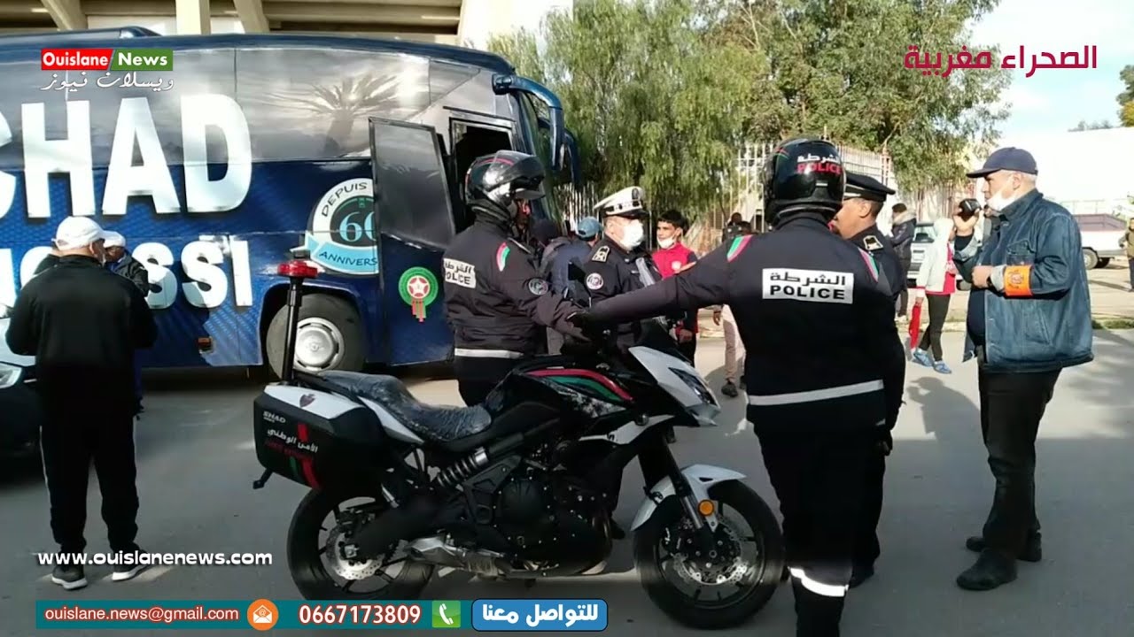 مجهودات رجال الأمن الوطني بمقابلة كرة القدم وفوز النادي المكناسي والرشاد البرنوسي2/1 (ويسلان نيوز)