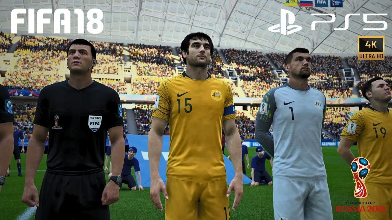 FIFA 18 - Perú vs Australia | Rusia 2018 | Fase de grupos | PS5 4K 60 fps