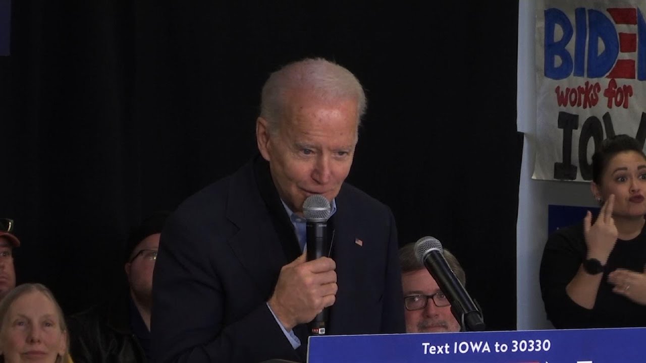 Biden in Iowa: caucus for me, ruin Trump's night
