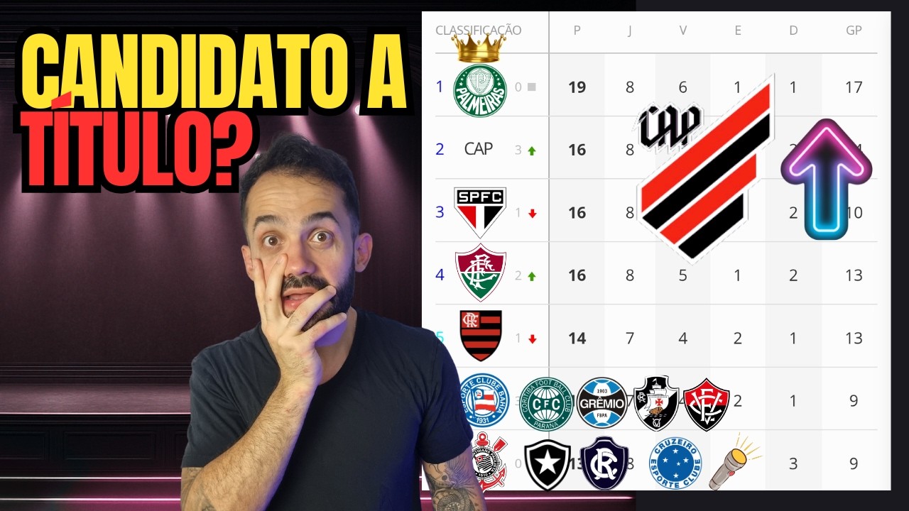 TEMOS UM NOVO CANDIDATO AO T&Iacute;TULO DO BRASILEIR&Atilde;O? ATHLETICO-PR DISPAROU NA TABELA