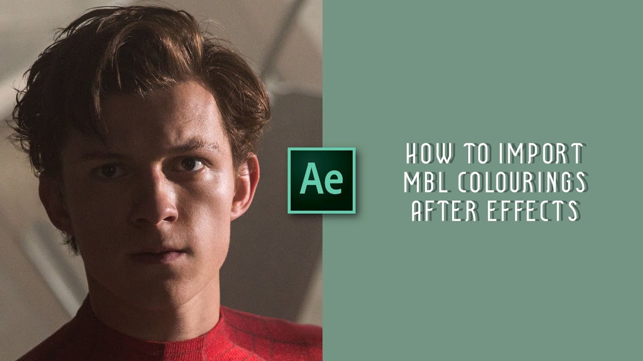 how to import mbl colourings || after effects