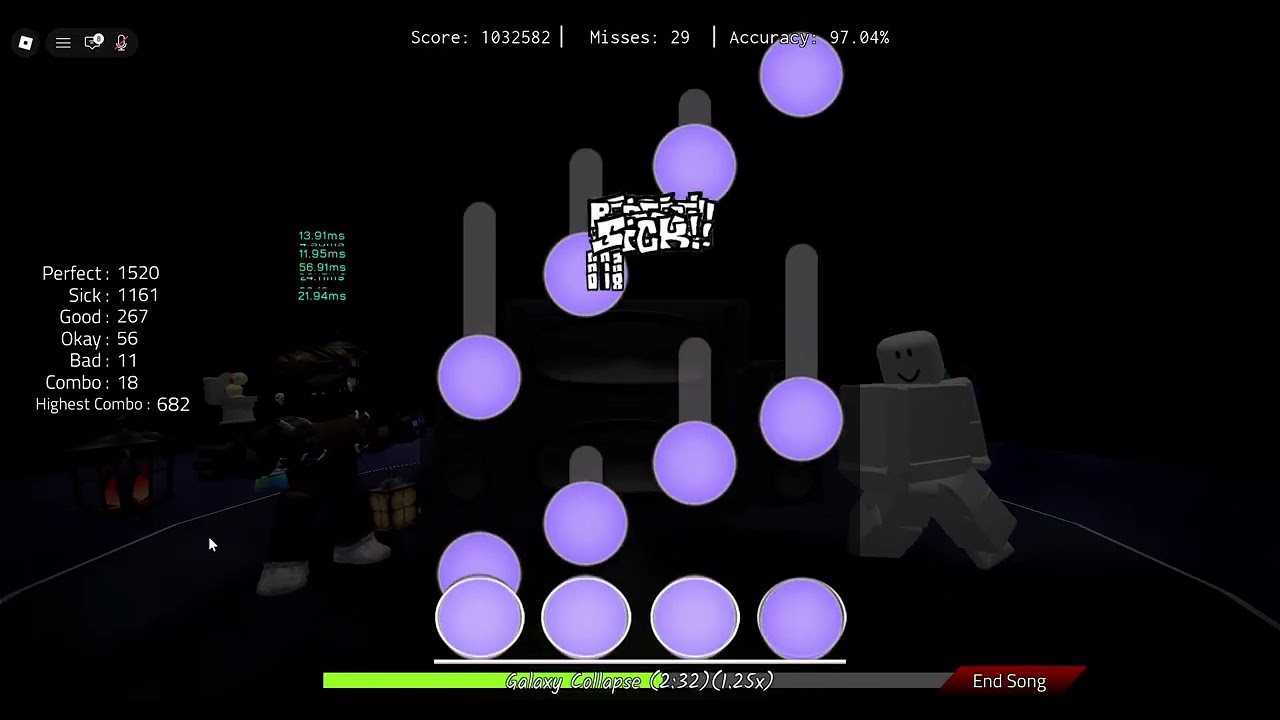 Galaxy Collapse 1.25x in BFNF remix.