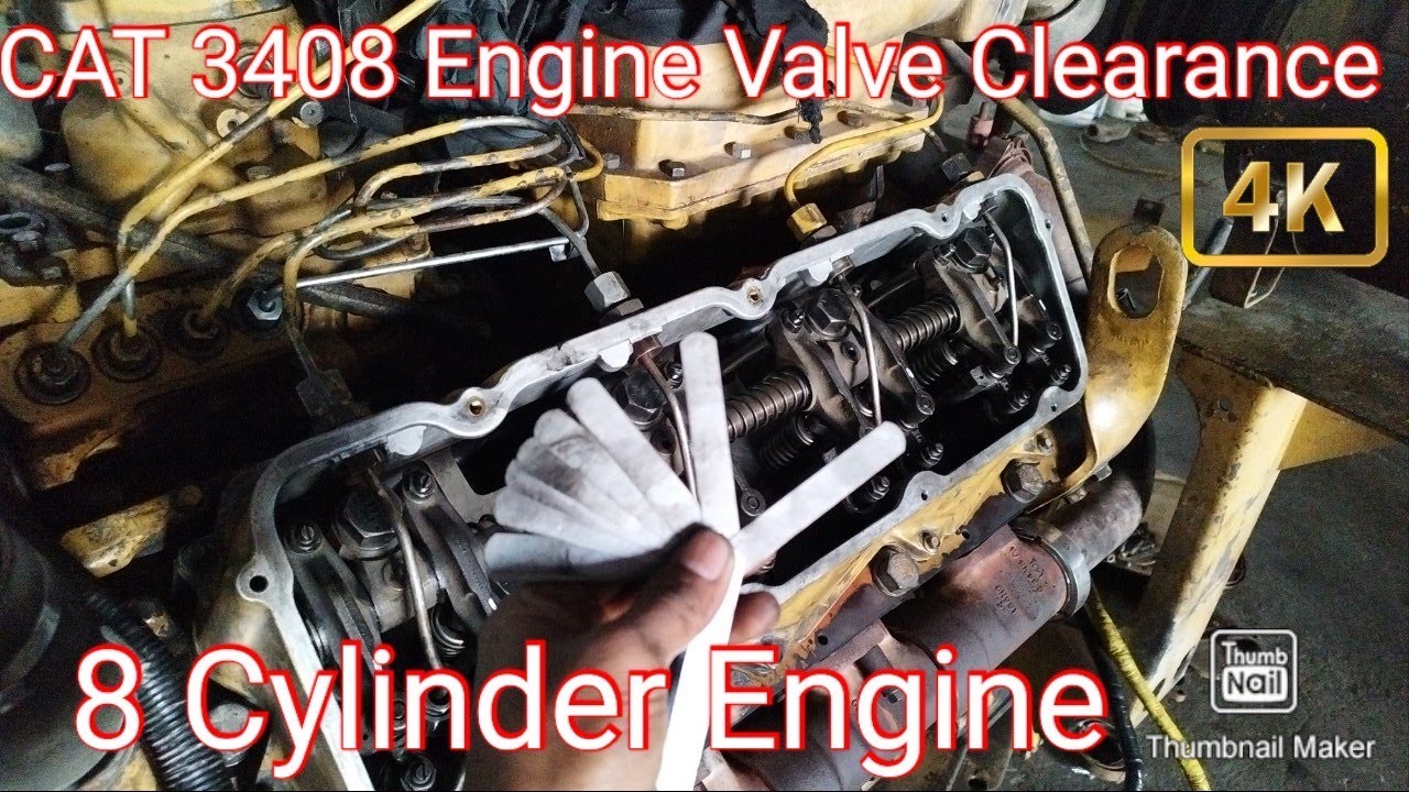 #CAT 3408 Engine V-8  Cylinder Valve Clearance Adjustment Cat 3408 How to Valve Clearance Adjustment