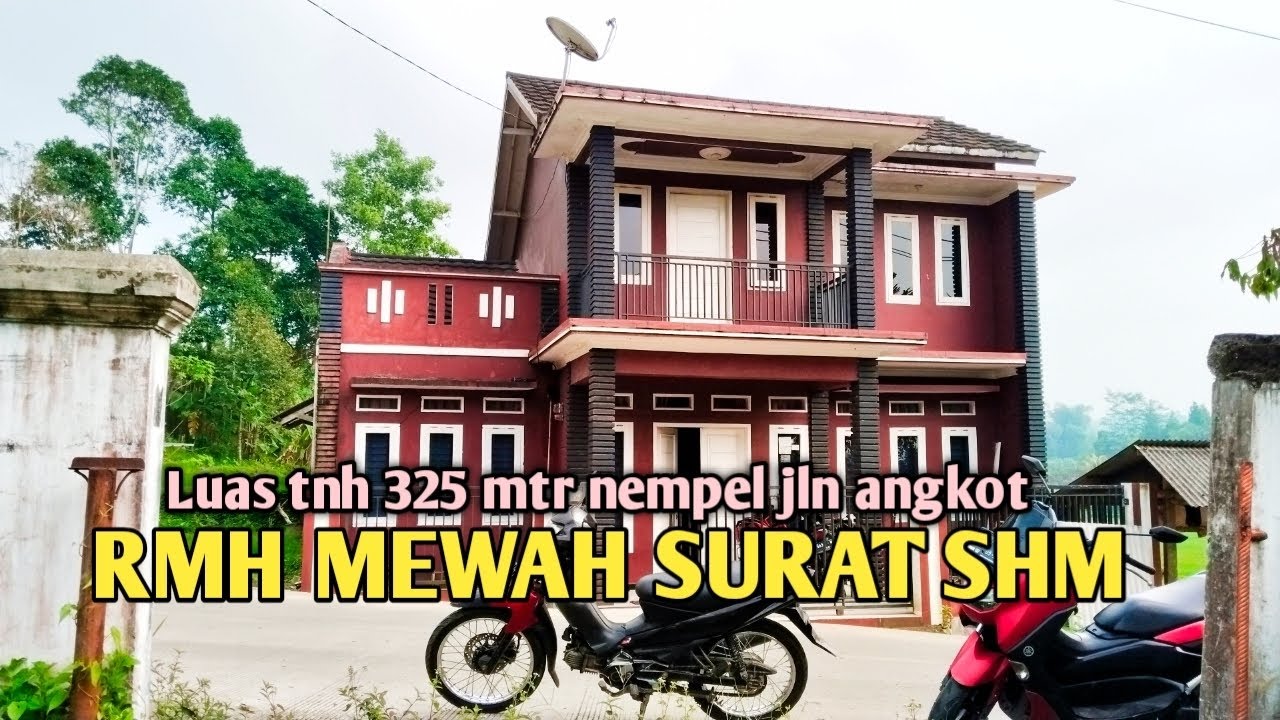 DI JUAL RMH DUA LANTAI SURAT SERTIFIKAT HAKMILIK AKSES NEMPEL JLN ANGKOT