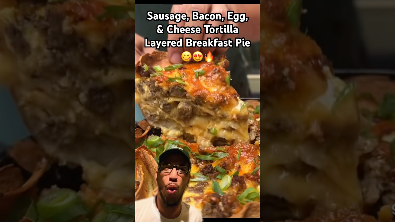 Tortilla Breakfast Pie😋 #trendingshorts #fyp #relatable #viral #fypシ゚viral #shorts