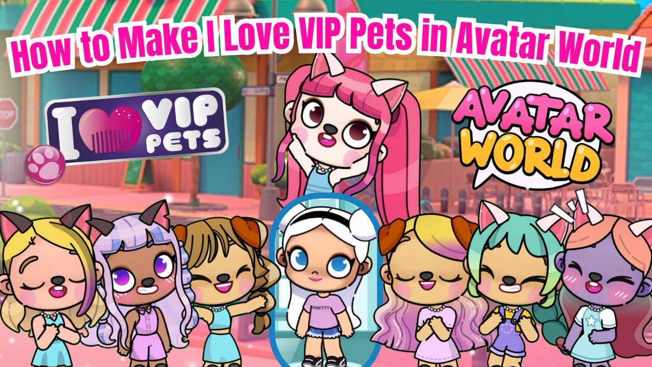 How to Make I LOVE VIP PETS in AVATAR WORLD TUTORIAL!