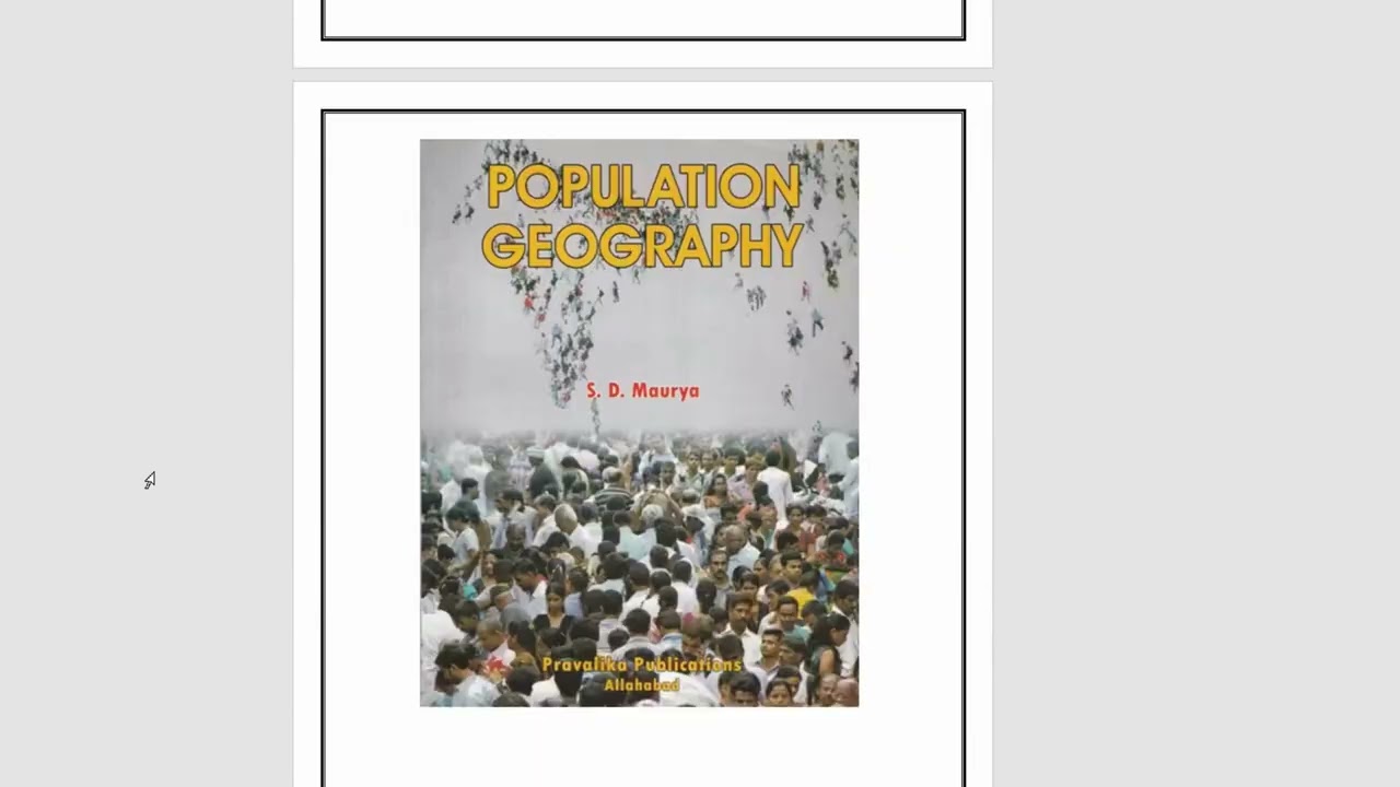 human geography book list by Geography Academy - BA BSc Honours MA MSc University Entrance UGC NET