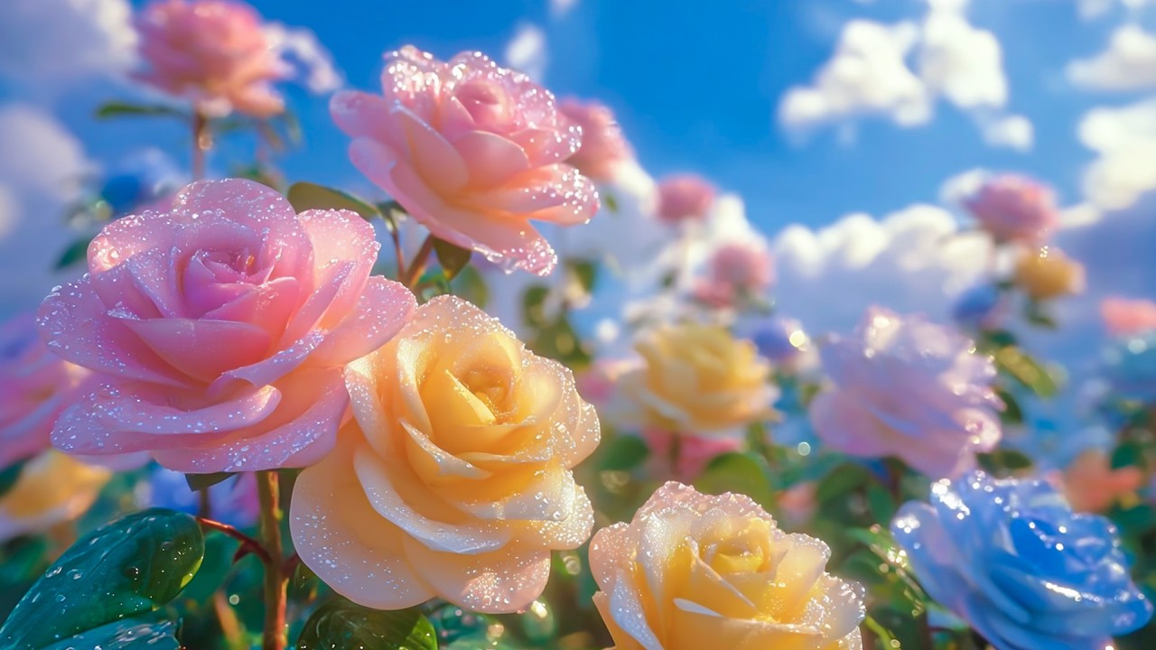 Brighter Days Ahead 🌸 | Relaxing Piano & Floral Scenery for Healing, Positive Energy, Inner Peace 🎶